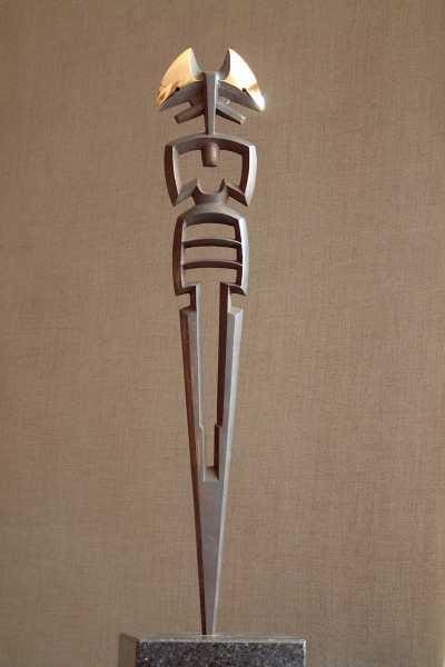Female Totem (Indoor Modern Abstract Female sculpture)