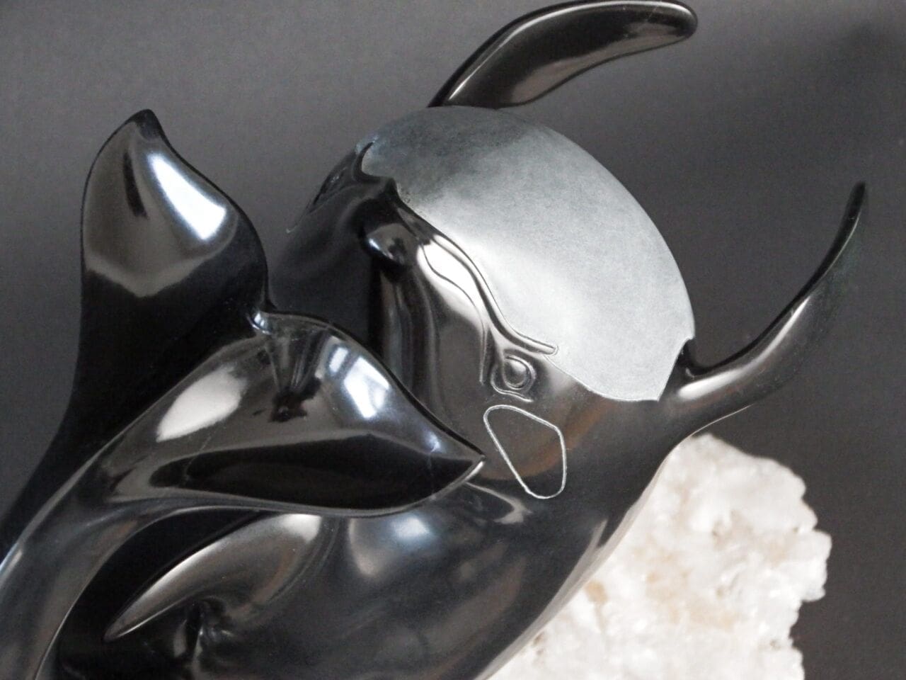 Back Flip Orca (Frollicking Leaping Killer Whale sculpture) - Image 5
