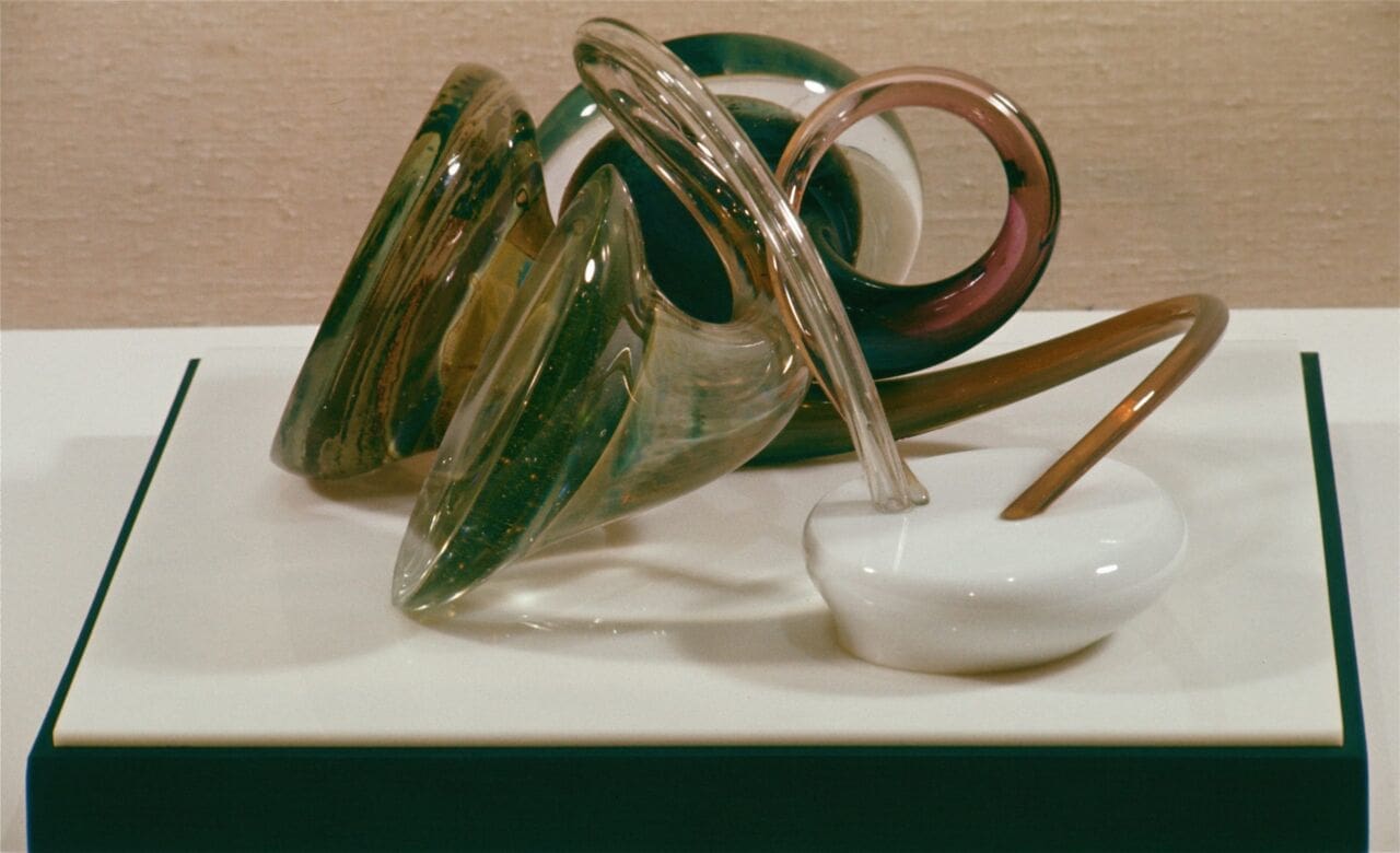 Three Trumpets # 2 (Contemporary abstract Modern statue)