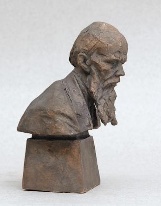 Bust of F.M. Dostoevsky (Bronze Portrait Sculpture) - Image 2