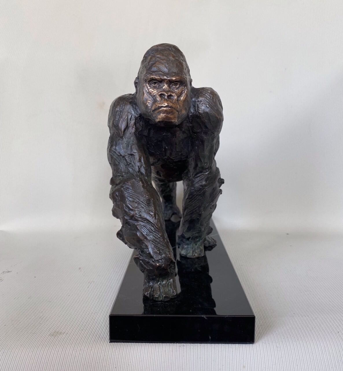 Gorilla (Small Bronze Interior Realistic sculpture) - Image 3
