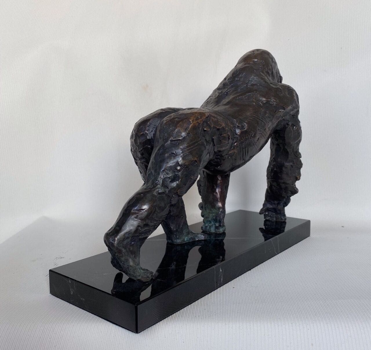 Gorilla (Small Bronze Interior Realistic sculpture) - Image 5