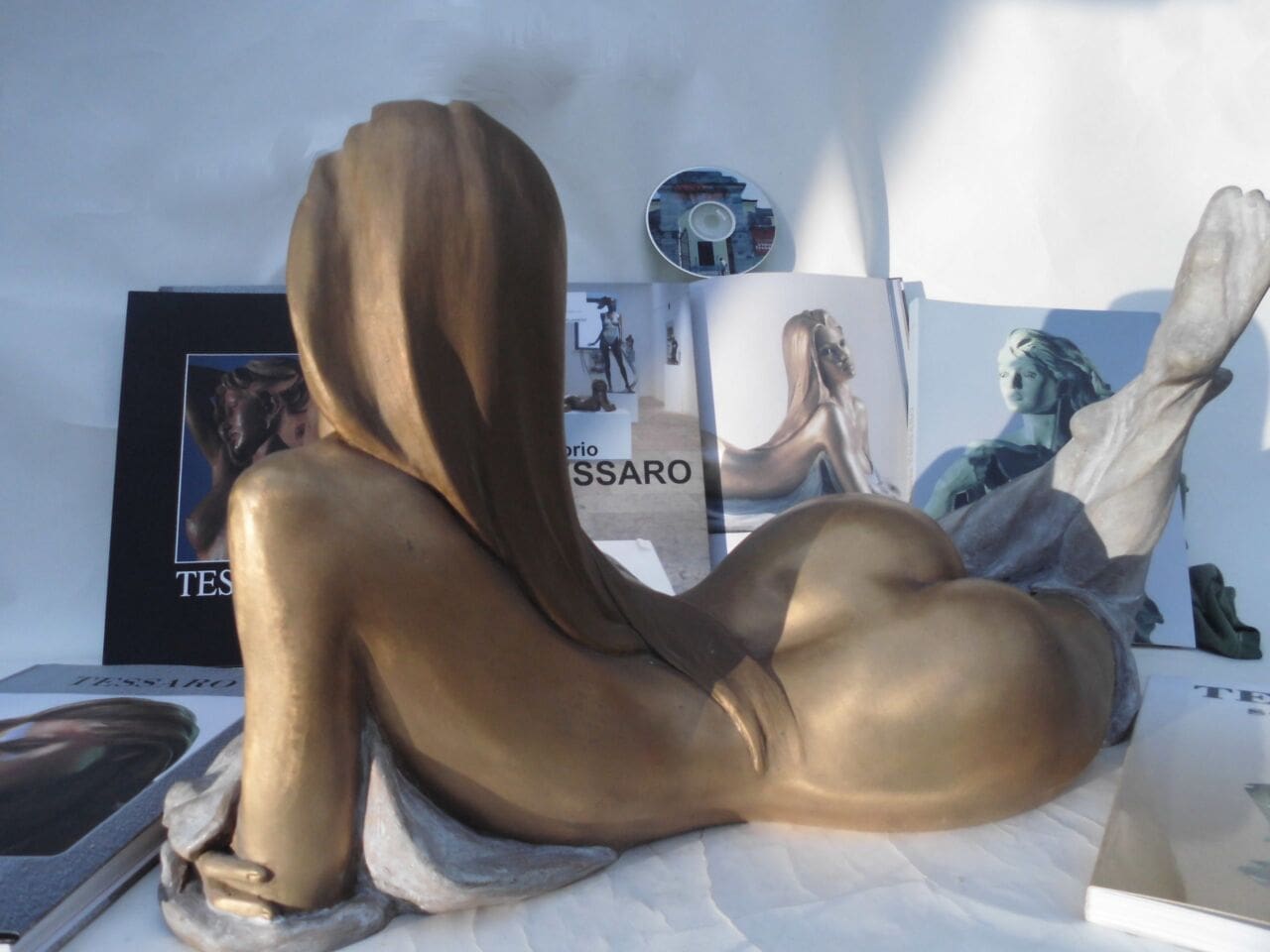 Seleny (Bronze Naked Lying Young Girl sculpture) - Image 3