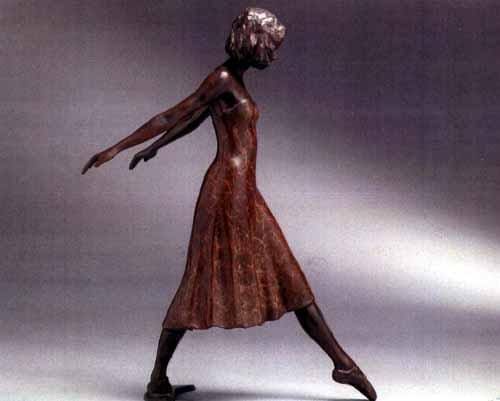 Dolce Bronze (Girl Adolescent Young Ballet Dancer statue)