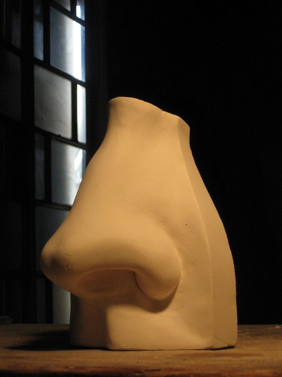 Nose (Giant Plaster Fun Portrait sculpture)