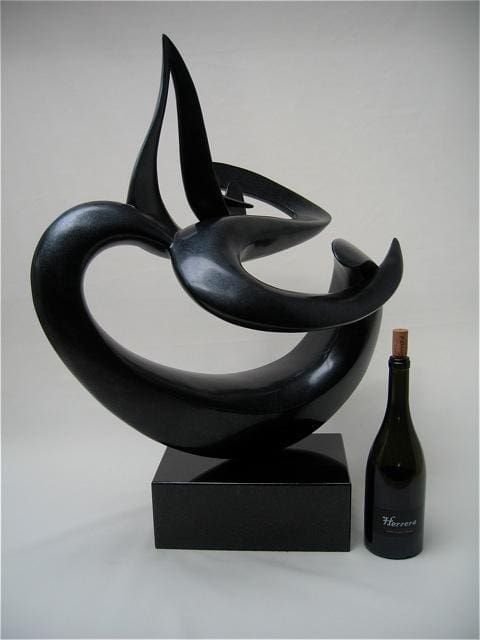 Ocean Dream (Bronze Abstract Modern Sea Swirl statue) - Image 5