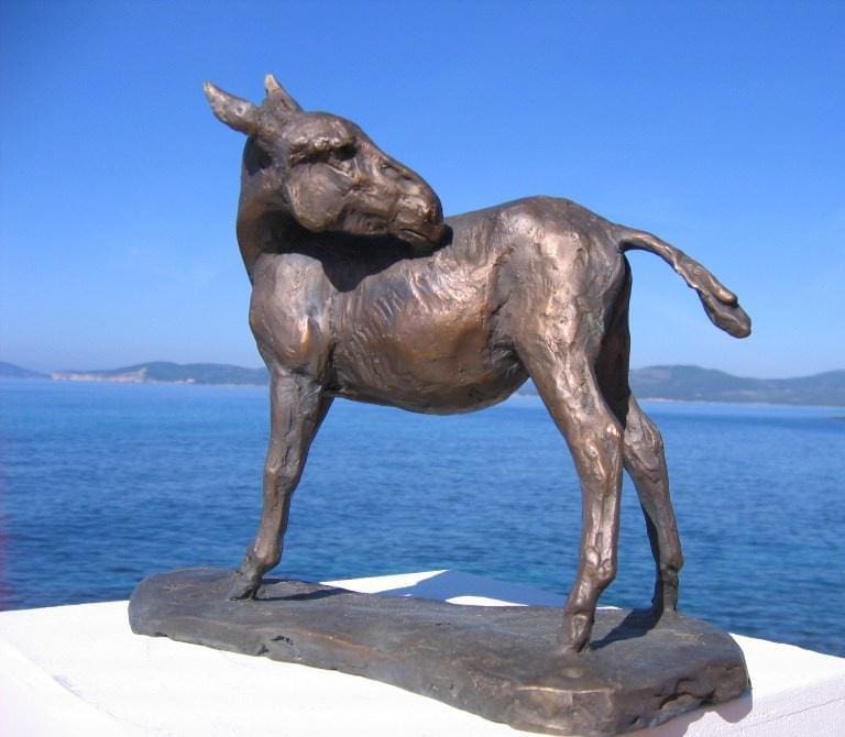 Donkey (Characterful Small Bronze Standing statue) - Image 3