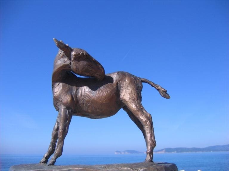 Donkey (Characterful Small Bronze Standing statue) - Image 4