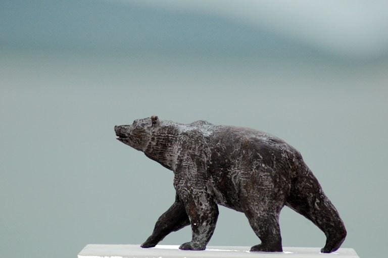 The Bear (Small Bronze Proud Bear sculpture)