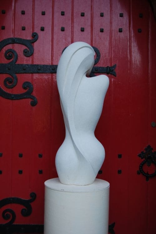 Savannah (Female Torso Carved stone Stylised Contemporary statue) - Image 3
