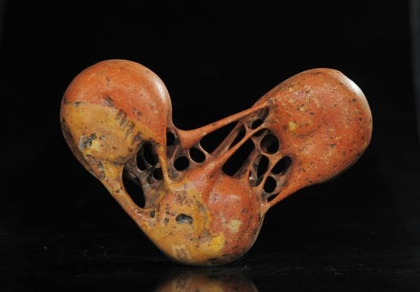 Connections 3 (Modern Travertine stone sculpture) - Image 3