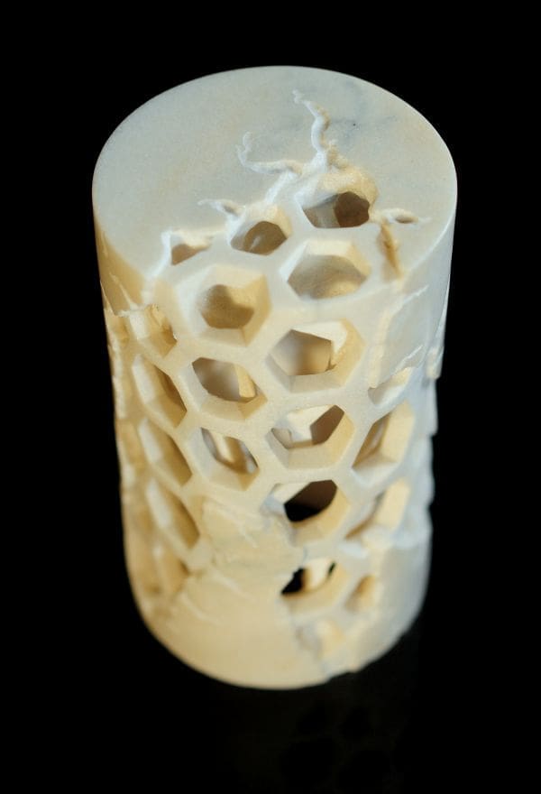 Devizion 2 (Small Carved Pink Abstract Indoor sculpture) - Image 2