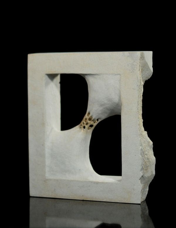 Stretching 2 - Abstract stone sculpture