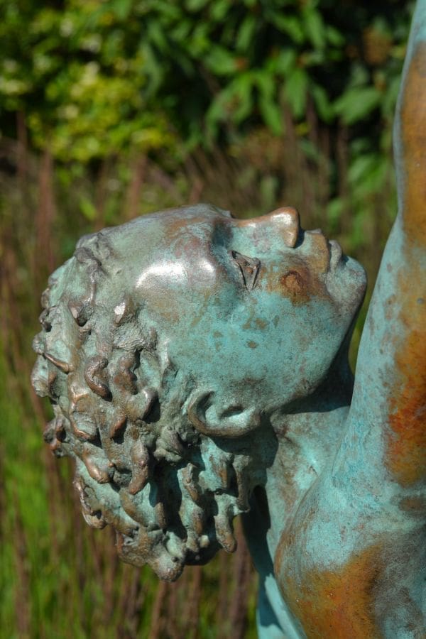 Mother Earth (Nude Girl Holding Planet Outdoor sculpture) - Image 4