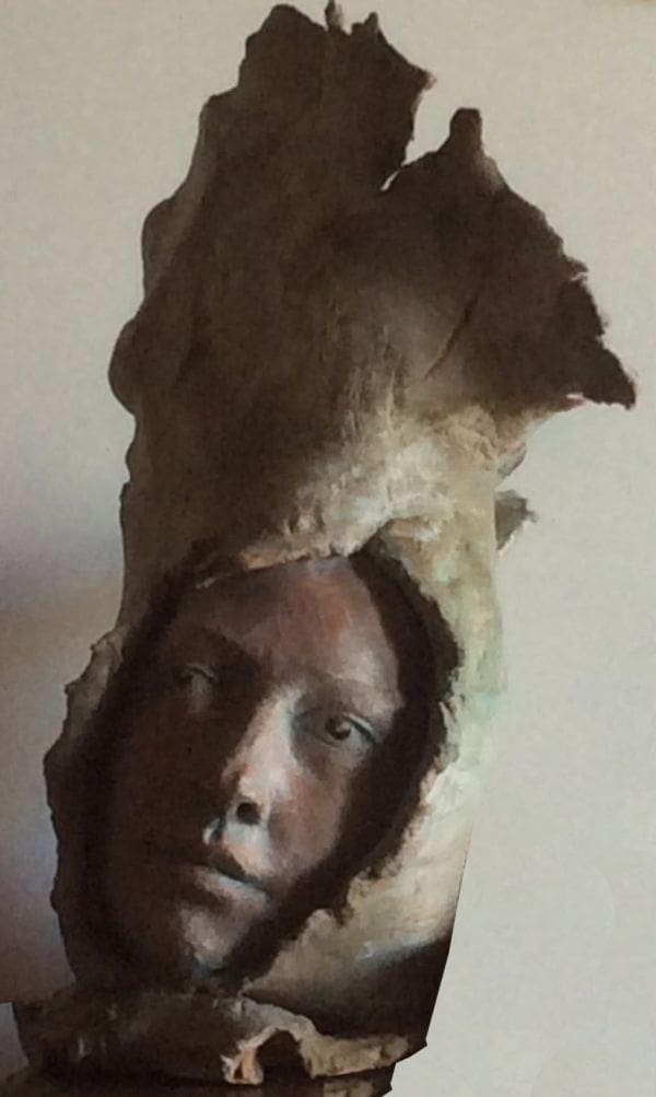 Lucida-Mente (Girl`s Bust Head Face sculpture)