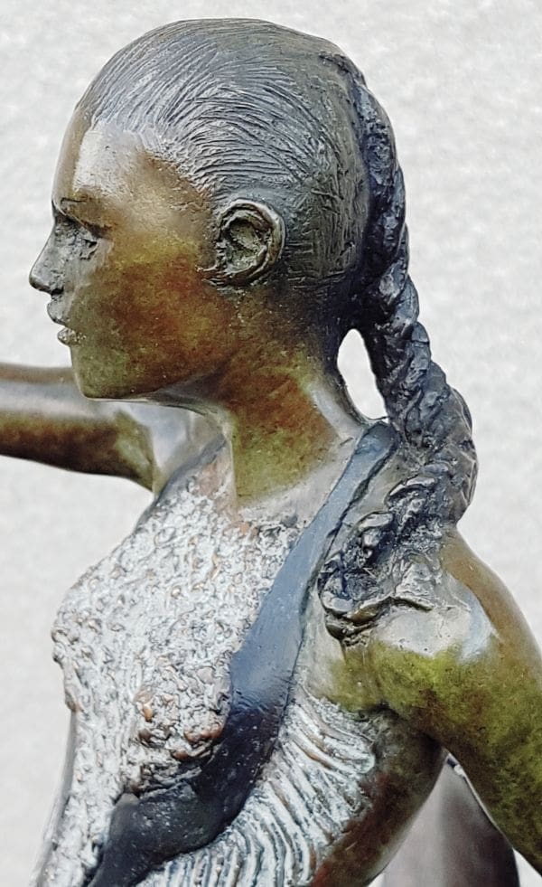PUZZLE (Little Bronze Semi Nude Girl Dancer statue) - Image 2
