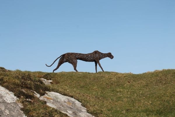 The Blackdown Beast (Woven Willow Animal statue)