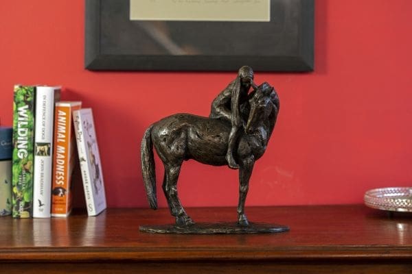 Horse and Girl sculpture (Foundry Bronze Pony statue) - Image 5