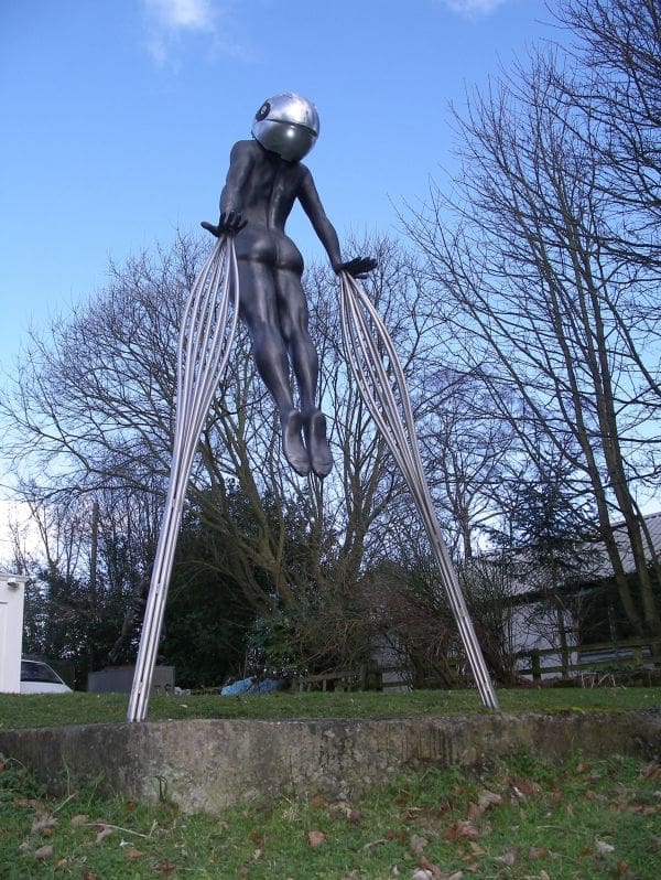 Electra (Large Bronze Contemporary Nude Lady Fountain sculpture) - Image 2