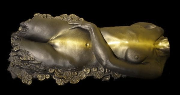 Bliss (Relaxed Nude Girl Torso sculpture)