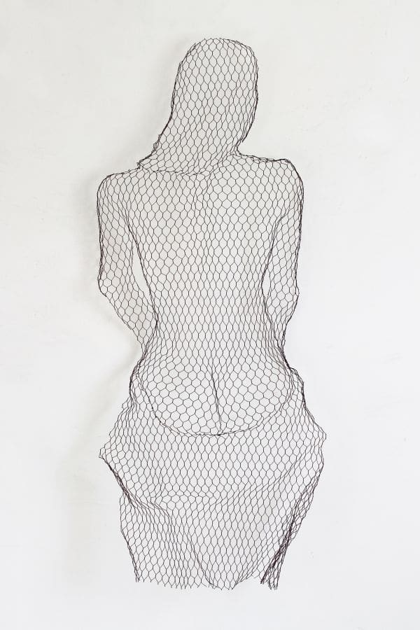 Showered (Sensual life size Nude Torso Wall statue)