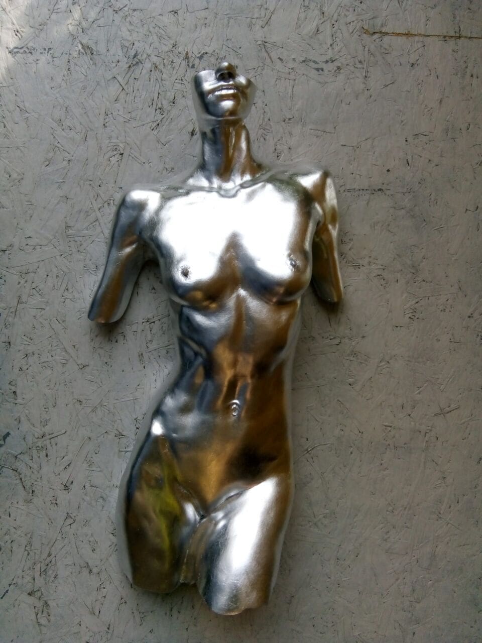 Resin female torso sculpture Asteria by Anthony Jeffries