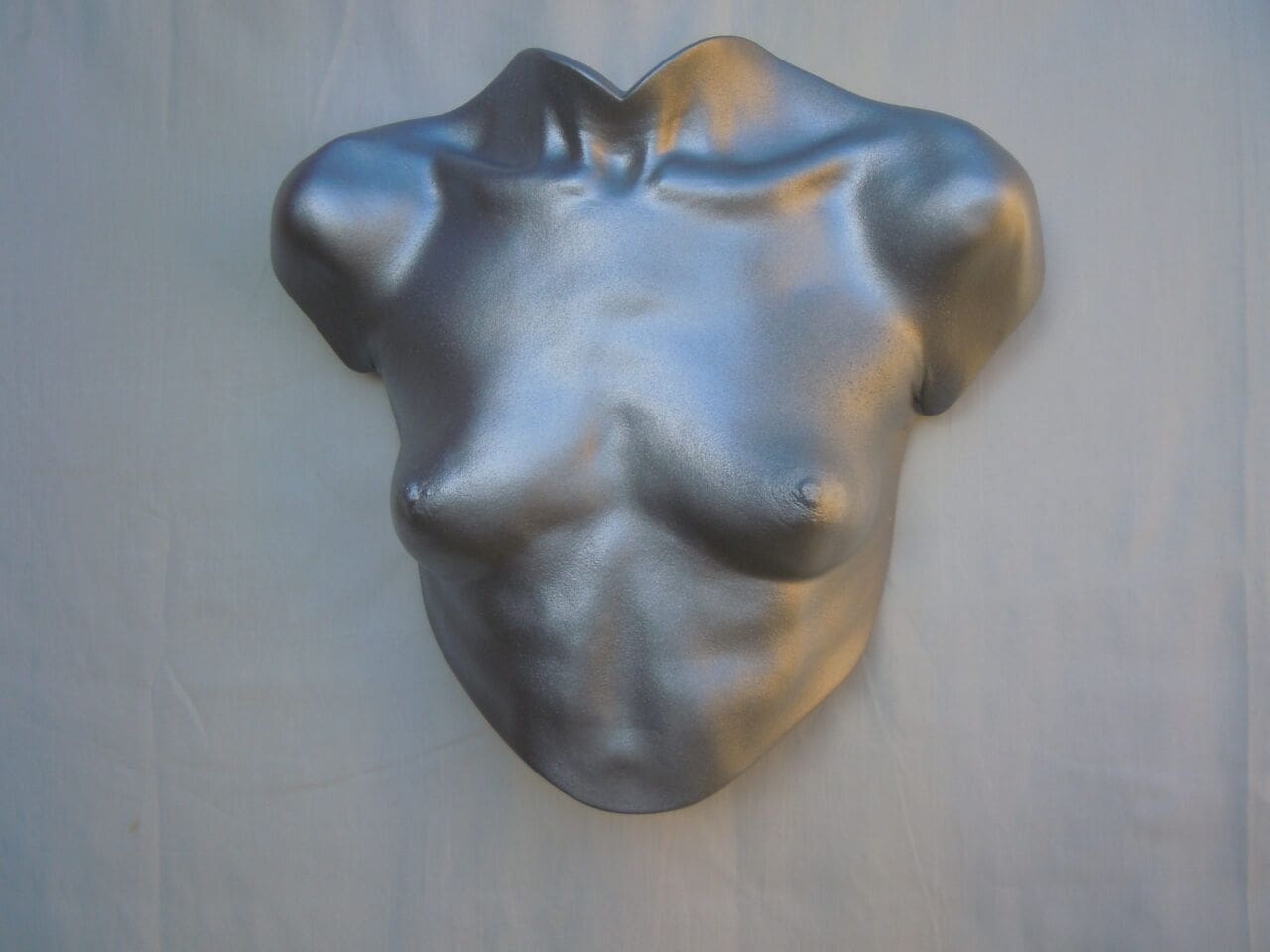 Asrai plaster wall hanging figurative sculpture by Anthony Jeffries