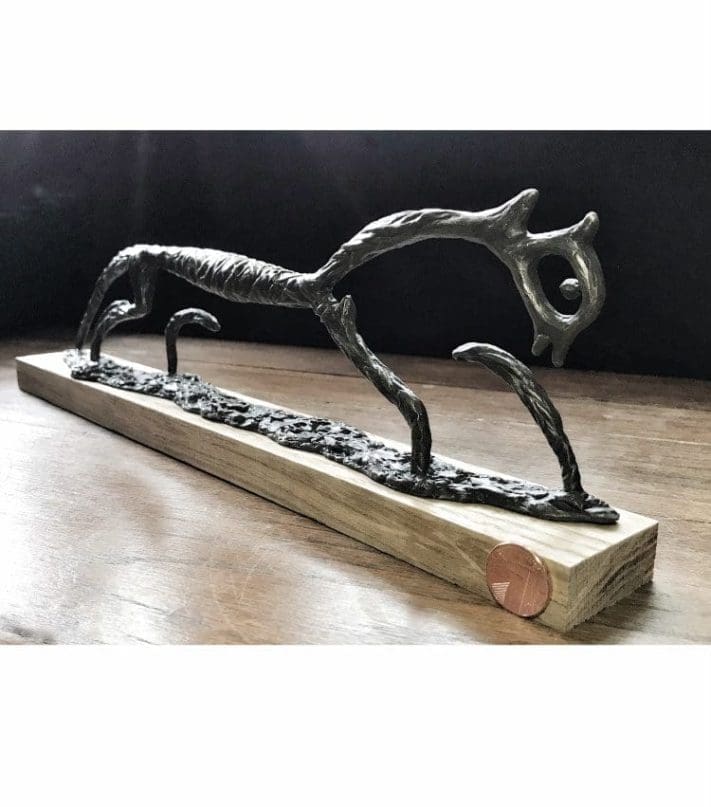 Bronze sculpture inspired by the Uffington White Horse by Steve Boss.