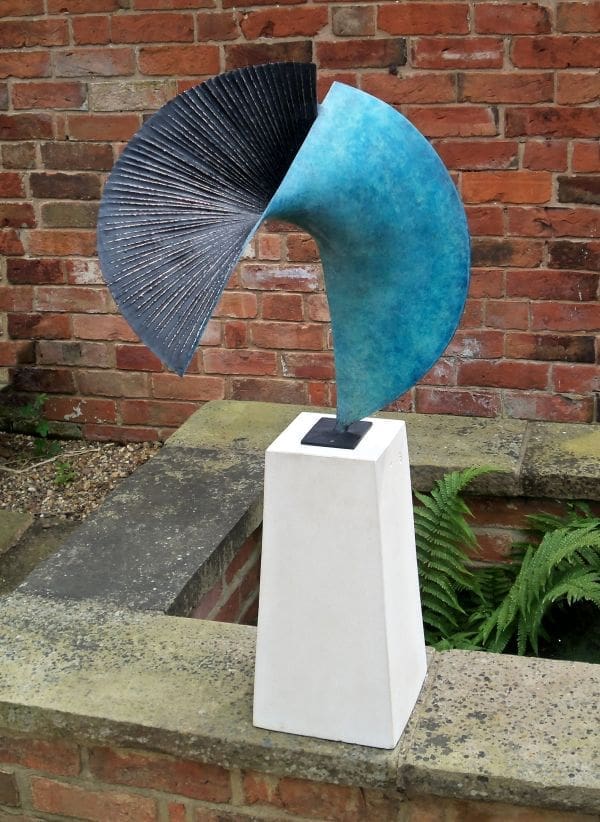 Talisman abstract bronze sculpture by Thomas Joynes