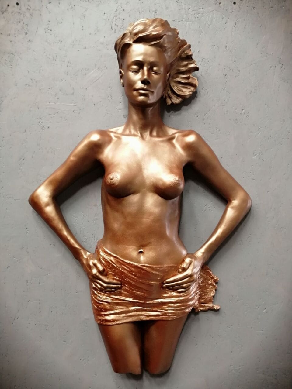 Abstract acrylic resin sculpture Trade Winds by Anthony Jeffries