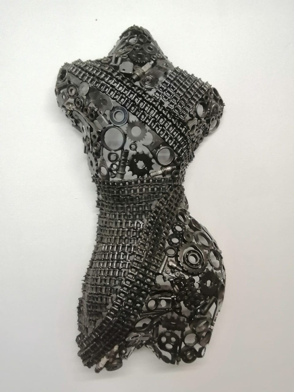 Metal sculpture Octavia by Anthony Jeffries for indoor or outdoor display