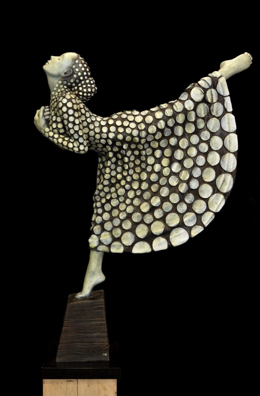 Bronze figurative sculpture "Moonlight" by Jonathan Hateley.