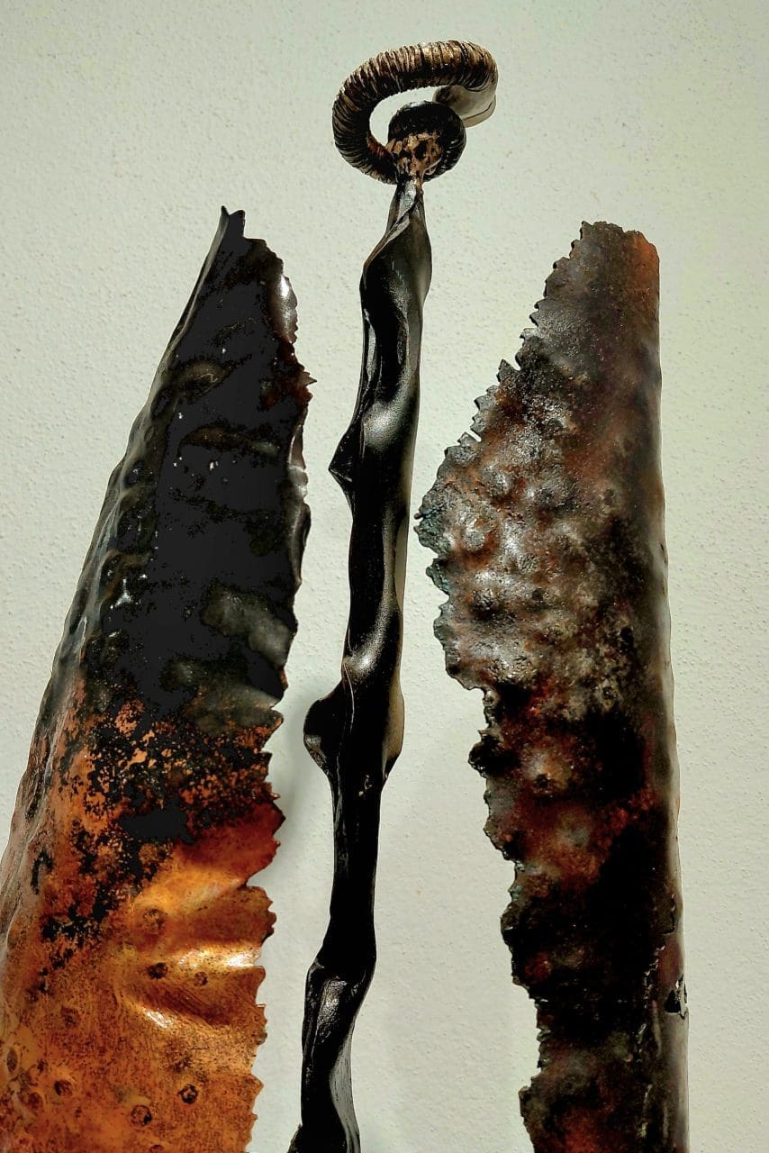 Panoptical bronze contemporary sculpture by Morgan Sculpteur