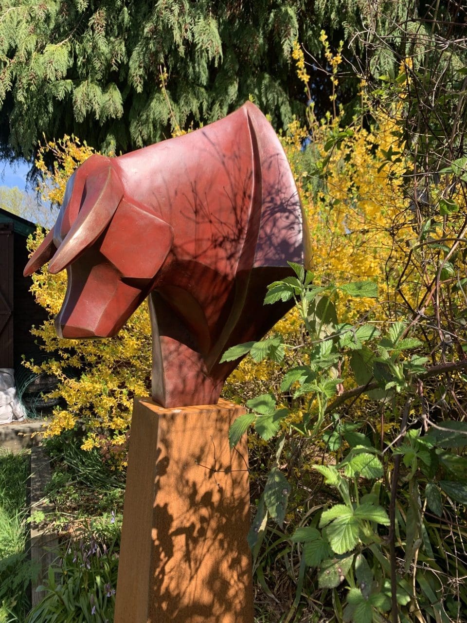 Bronze bull sculpture Toro by Marie Ackers