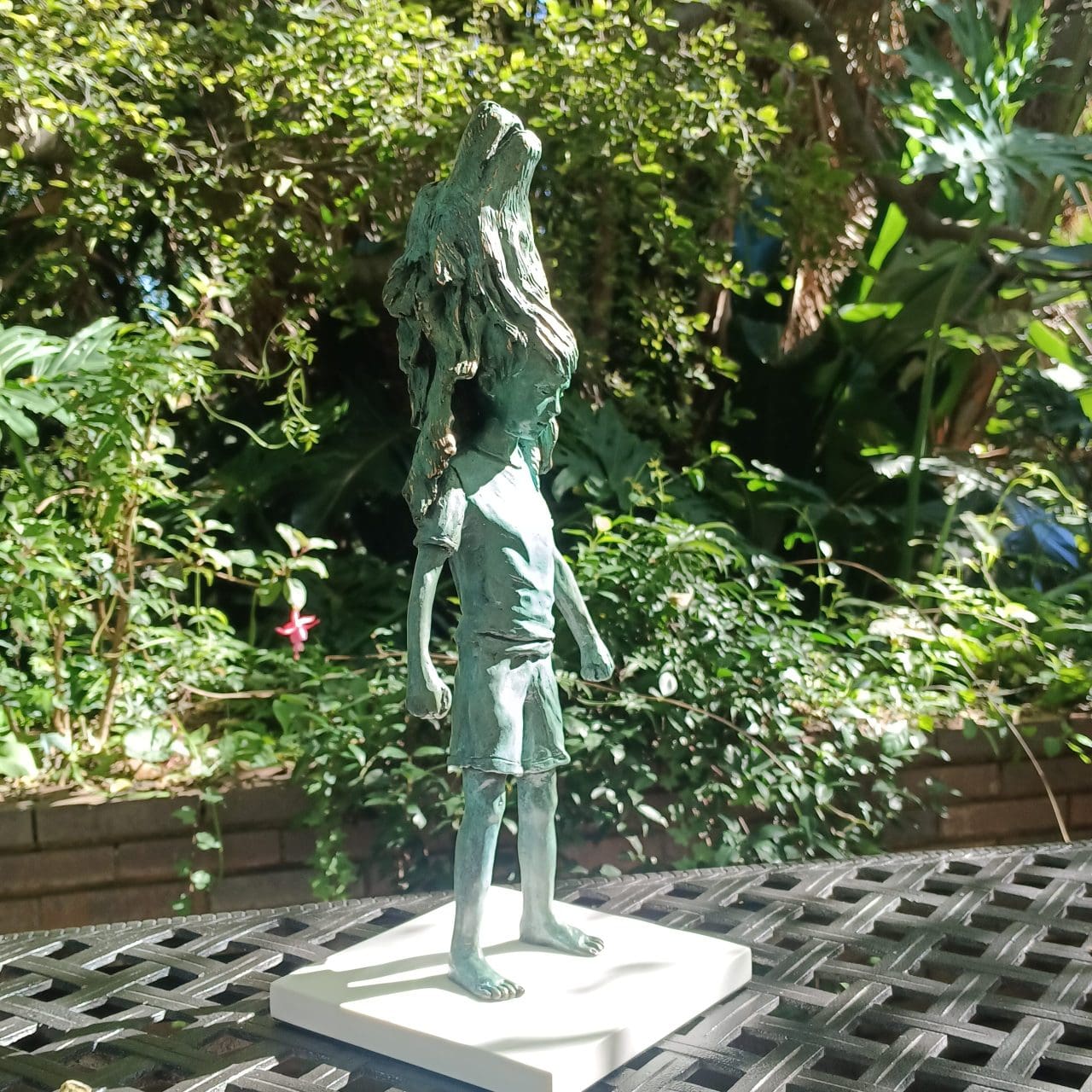 The Guardians – Brave bronze sculpture by Heidi Hadaway depicting courage, protection and strength through expressive figurative form.
