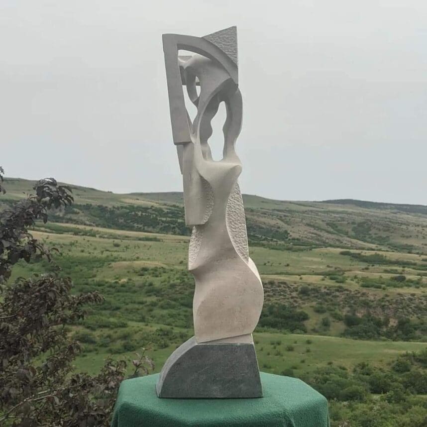 Today (Contemporary Abstract carved Stone Sculpture)