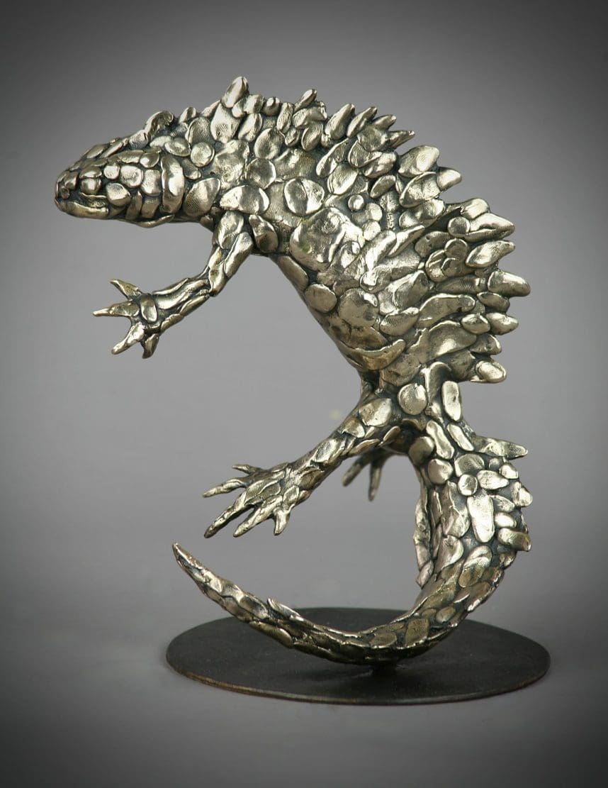 'Great Crested Newt' Abstract Large Sculpture,