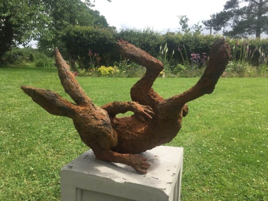 Topsy Turvy Hare (Garden sculpture)