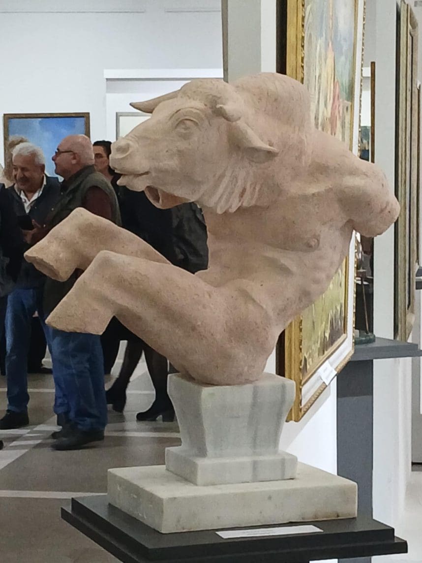 'Minotaur'Life Size Ceramic or Bronze Sculpture,