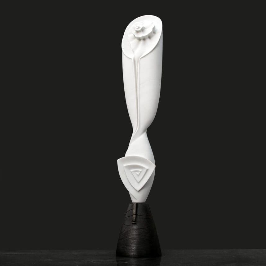 'Seed of Harmony' Abstract Marble Peace Sculpture,