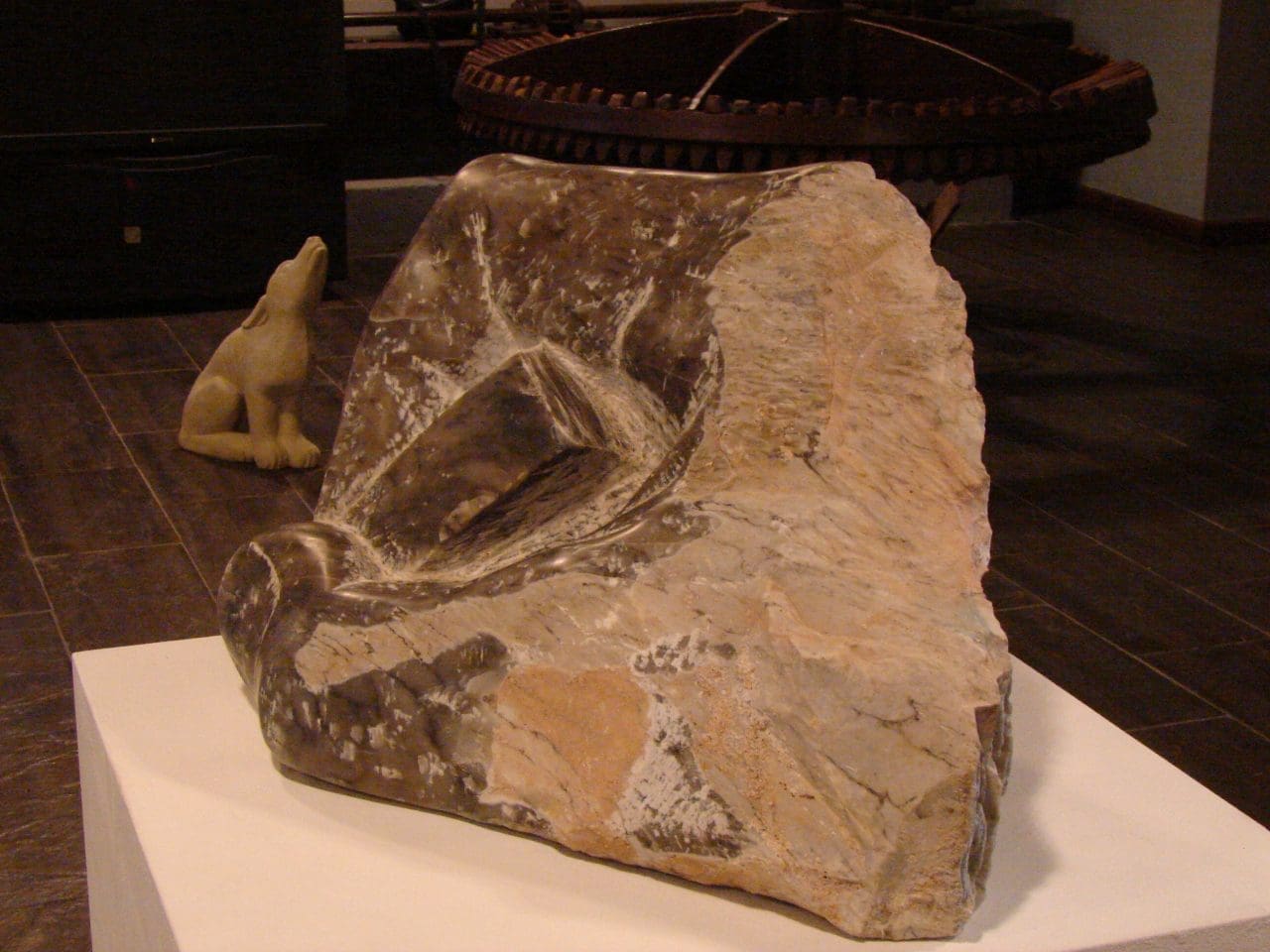 Creativity, Big Outsize Carved Hand Sculpture, - Image 4