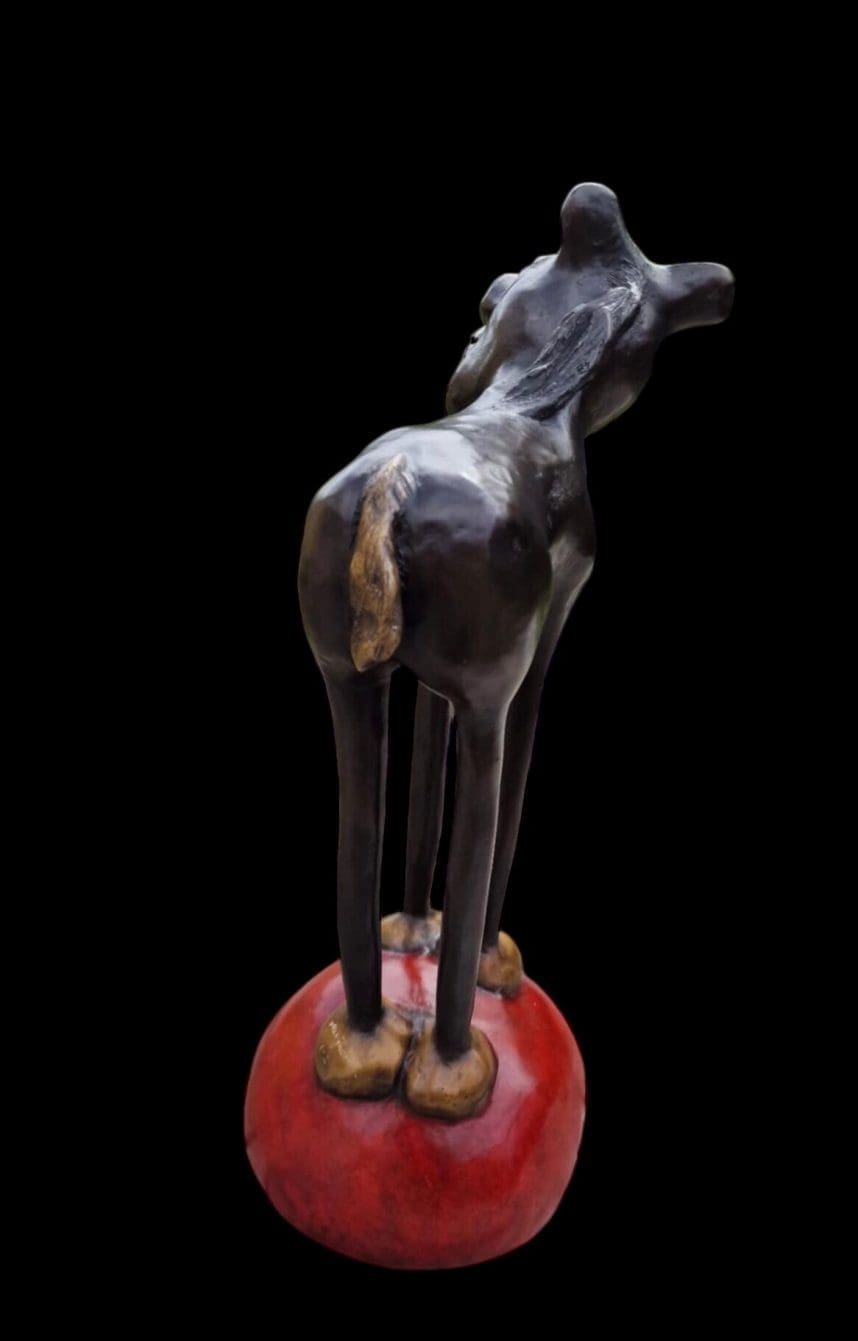 'Say Hello to The High Horse' Small Caricature Abstract Bronze Sculpture, - Image 2