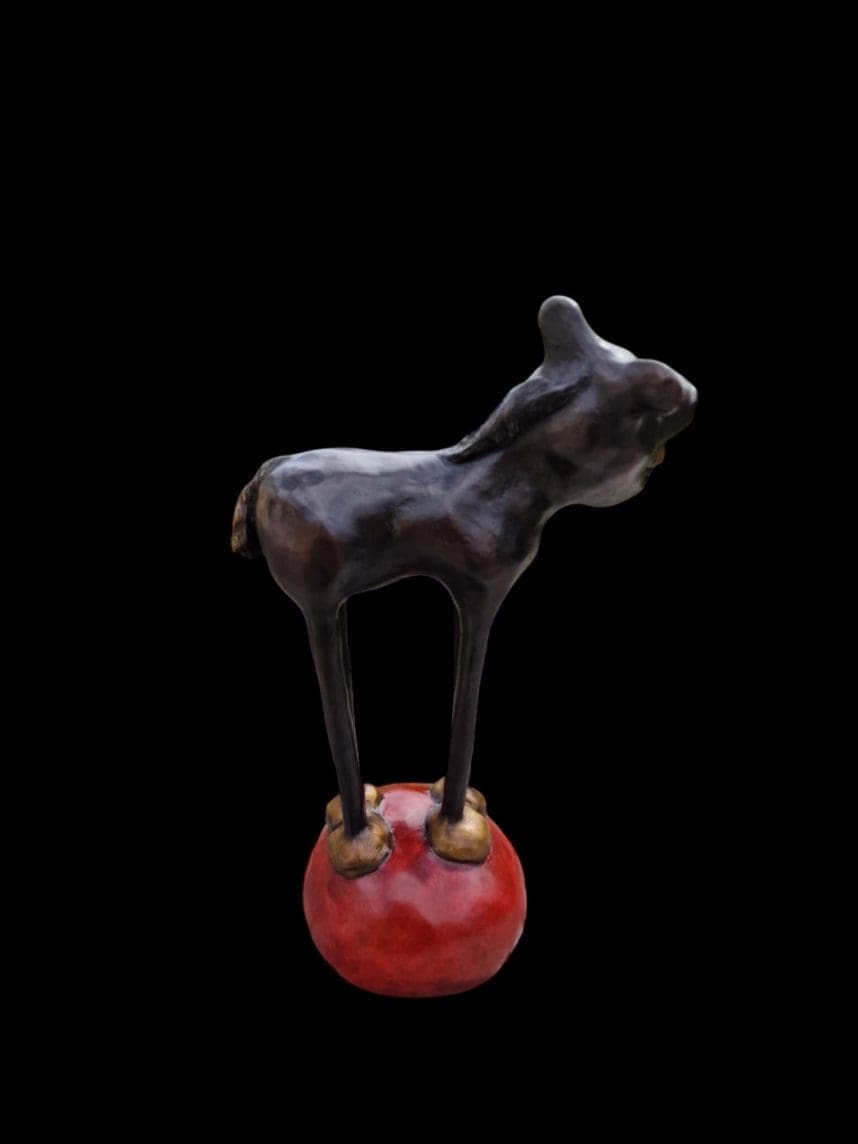 'Say Hello to The High Horse' Small Caricature Abstract Bronze Sculpture, - Image 8