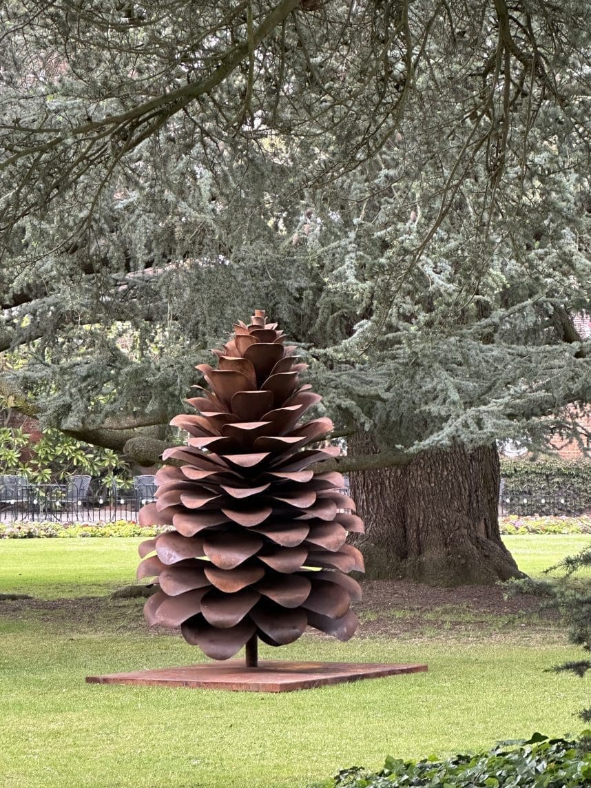 Pine Cone Big Outdoor  Garden Sculpture, - Image 2
