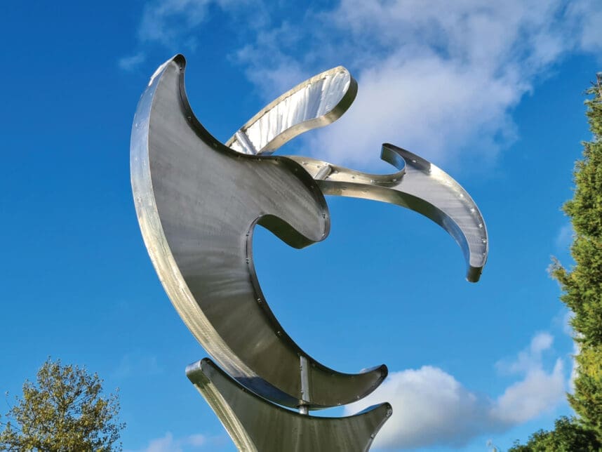 Ripples Kinetic Wind Sculpture - Image 2