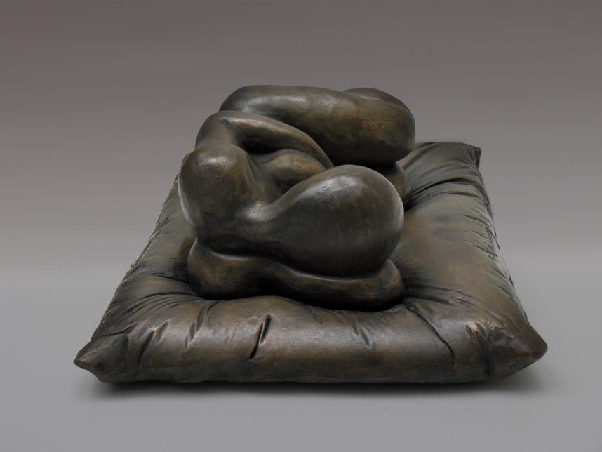 'Comfort' Portly Sleeping Fat Woman Sculpture - Image 4