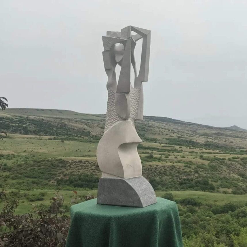 Today (Contemporary Abstract carved Stone Sculpture) - Image 2