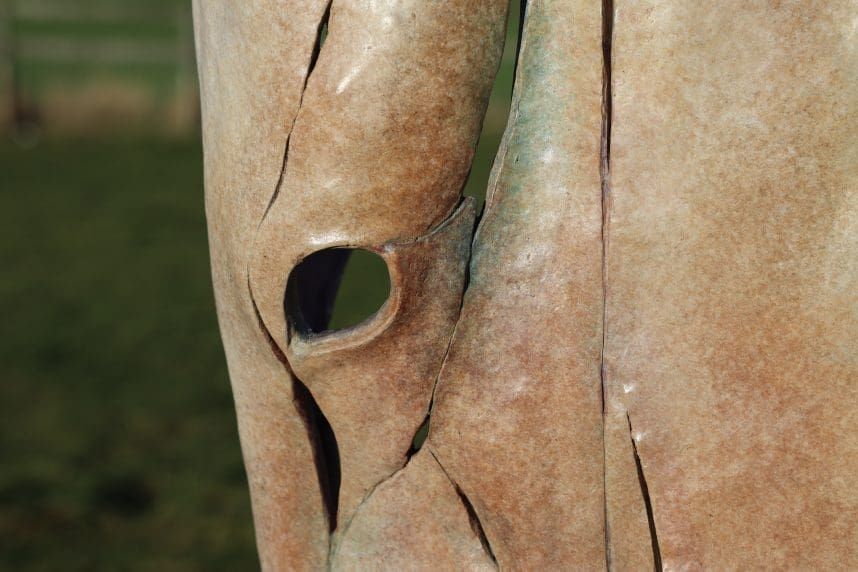 Grace, Bronze Minimalist Abstract Horse Head sculpture, - Image 4