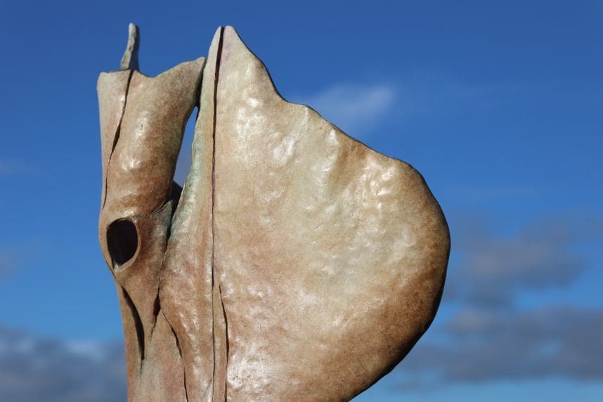 Grace, Bronze Minimalist Abstract Horse Head sculpture, - Image 5