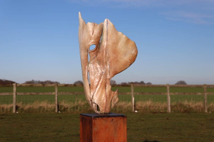 Grace, Bronze Minimalist Abstract Horse Head sculpture, - Image 6